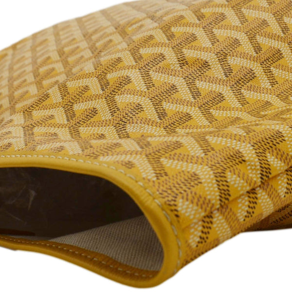GOYARD Saint Louis PM Chevron Print Canvas Tote Bag Yellow
