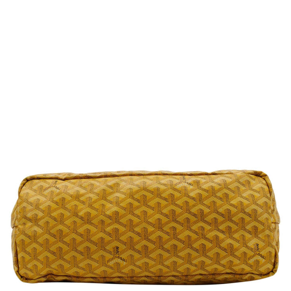 GOYARD Saint Louis PM Chevron Print Canvas Tote Bag Yellow