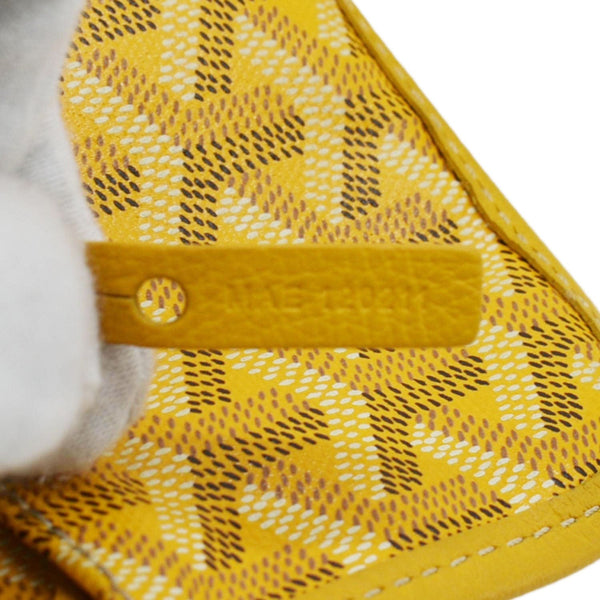 GOYARD Saint Louis PM Chevron Print Canvas Tote Bag Yellow