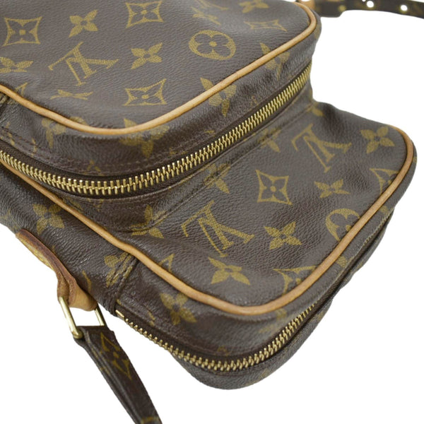 LOUIS VUITTON Amazone Monogram Canvas Crossbody Bag Brown
