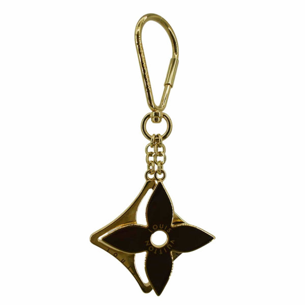 LOUIS VUITTON Puzzle Key Monogram Bag Charm Gold