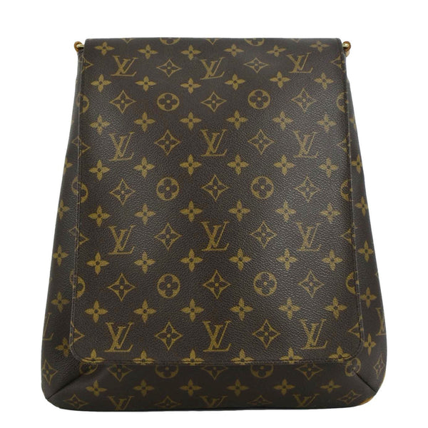 LOUIS VUITTON Musette Salsa GM Monogram Canvas Crossbody Bag Brown
