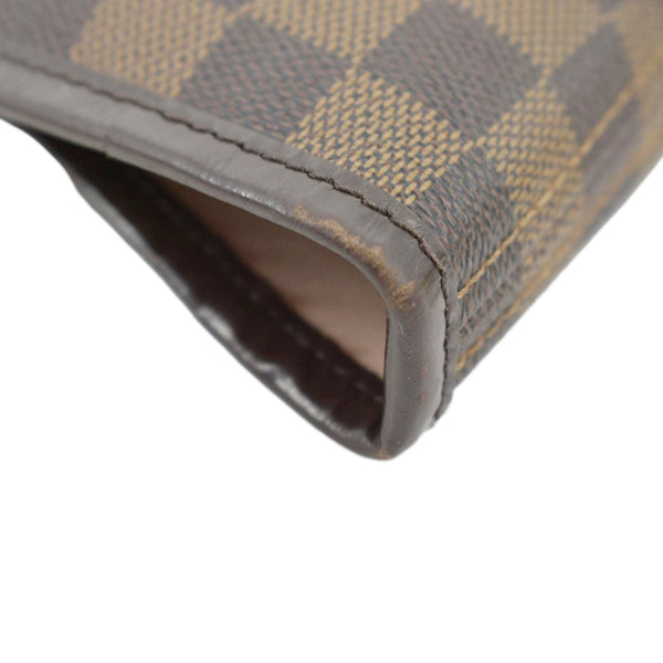 LOUIS VUITTON Neverfull MM Damier Ebene Tote Bag Brown