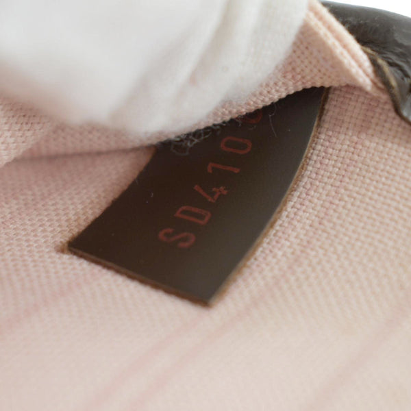 LOUIS VUITTON Neverfull MM Damier Ebene Tote Bag Brown