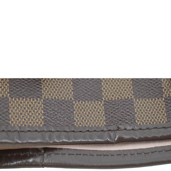 LOUIS VUITTON Neverfull MM Damier Ebene Tote Bag Brown