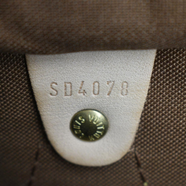 LOUIS VUITTON Roses Speedy 30 Monogram Canvas Satchel Bag Brown