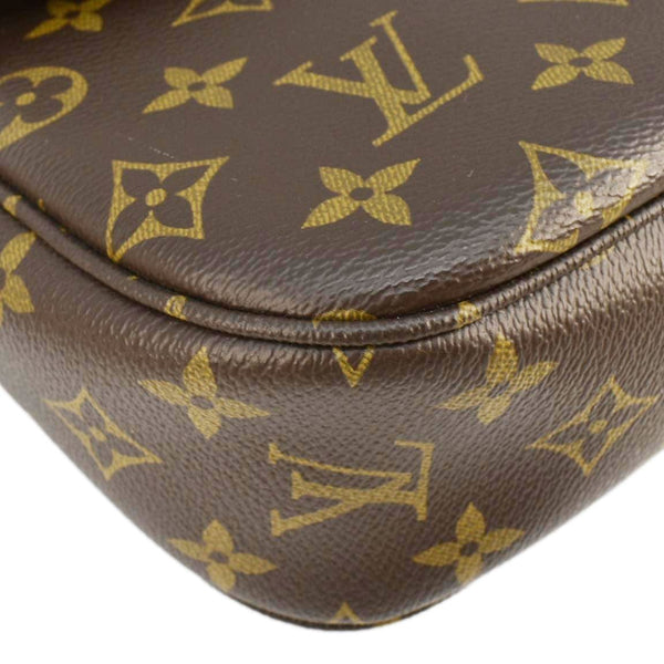 LOUIS VUITTON Mabillon Monogram Canvas Shoulder Crossbody Bag Brown