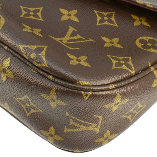 LOUIS VUITTON Mabillon Monogram Canvas Shoulder Crossbody Bag Brown