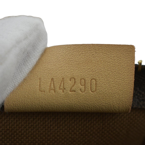 LOUIS VUITTON Nano Speedy Monogram Canvas Crossbody Bag Brown