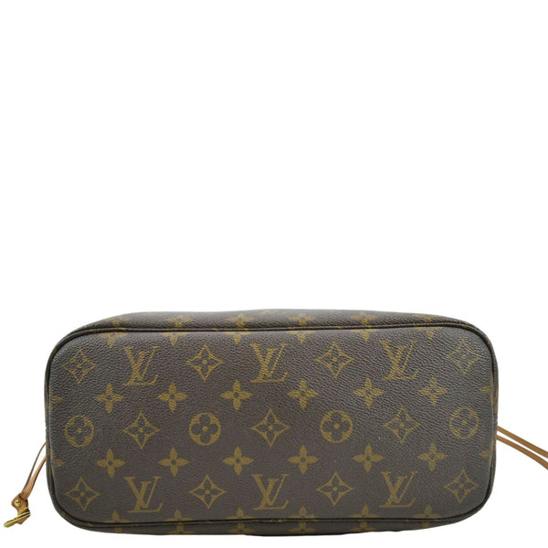 LOUIS VUITTON Neverfull PM Monogram Canvas Tote Bag Brown