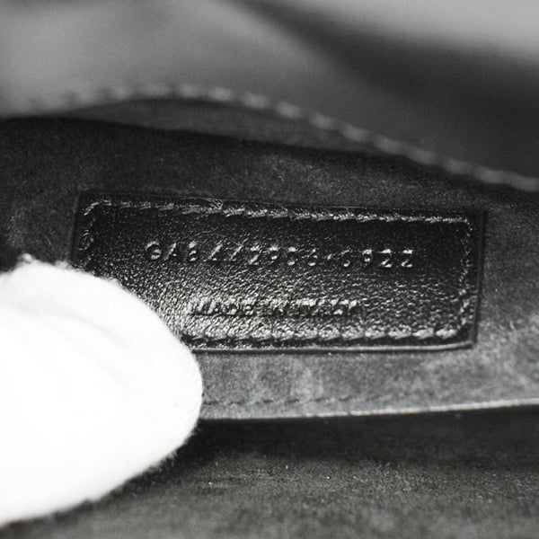 YVES SAINT LAURENT Monogram Sunset Medium Leather Shoulder Bag Black