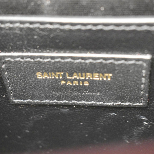 YVES SAINT LAURENT Kate Small Leather Chain Shoulder Bag Burgundy