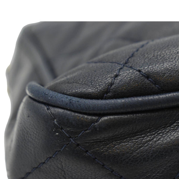 CHANEL Vintage Quilted Leather Camera Crossbody Bag Black