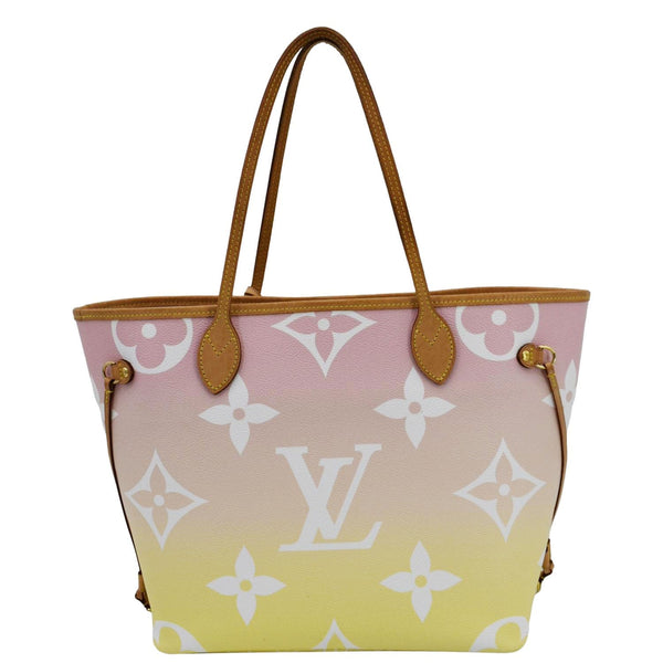 LOUIS VUITTON Neverfull MM By The Pool Monogram Giant Tote Bag Pink