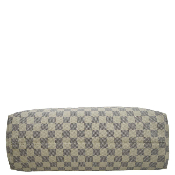 LOUIS VUITTON Graceful MM Damier Azur Hobo Shoulder Bag White