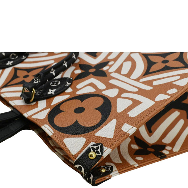 LOUIS VUITTON Onthego GM Crafty Monogram Giant Canvas Shoulder Bag Orange