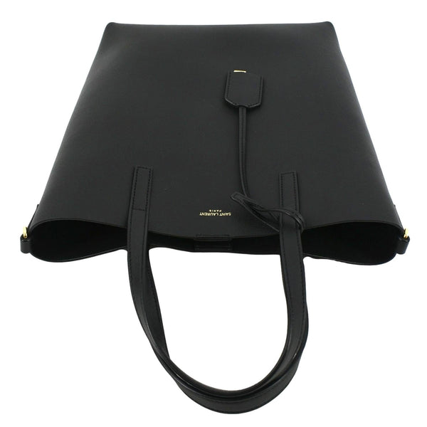 YVES SAINT LAURENT Toy Supple Leather Shopping Tote Bag Black