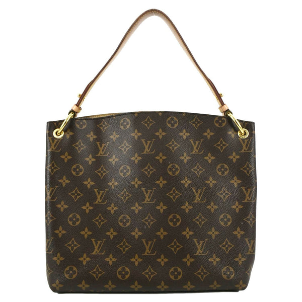 LOUIS VUITTON Graceful PM Monogram Canvas Hobo Shoulder Bag Brown