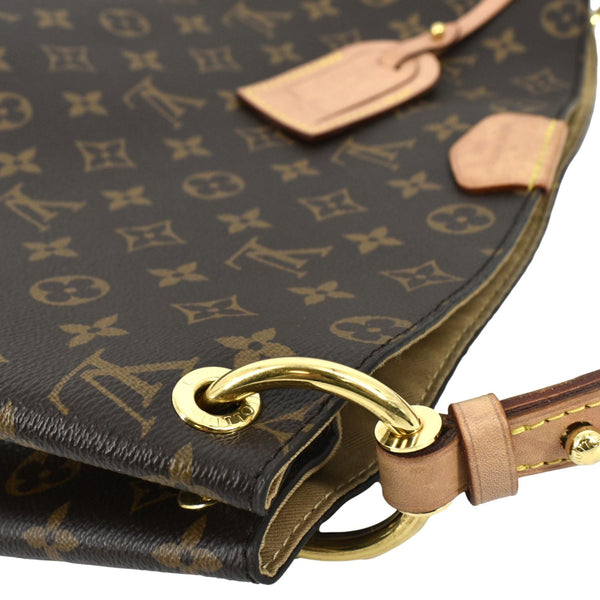 LOUIS VUITTON Graceful PM Monogram Canvas Hobo Shoulder Bag Brown