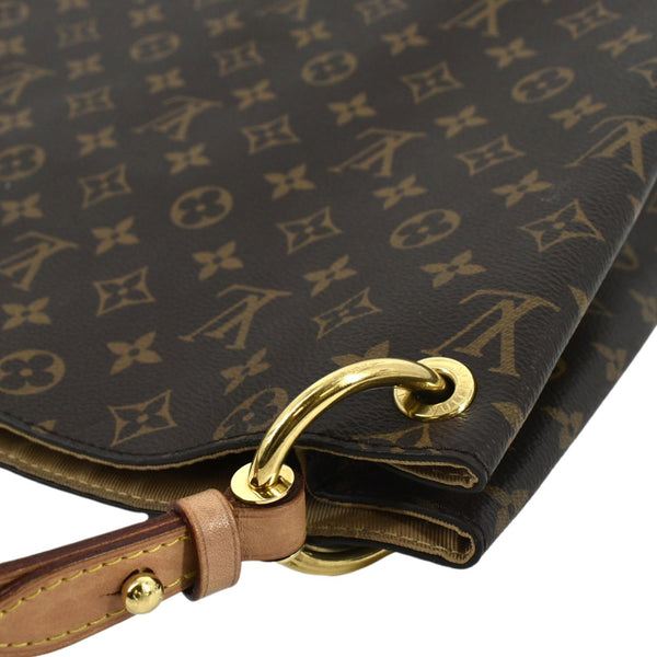 LOUIS VUITTON Graceful PM Monogram Canvas Hobo Shoulder Bag Brown