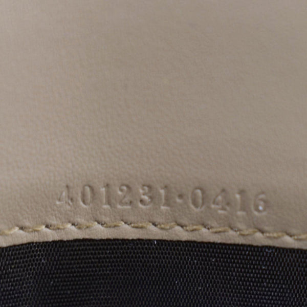 GUCCI Dionysus GG Supreme Crossbody Chain Wallet Beige 401231