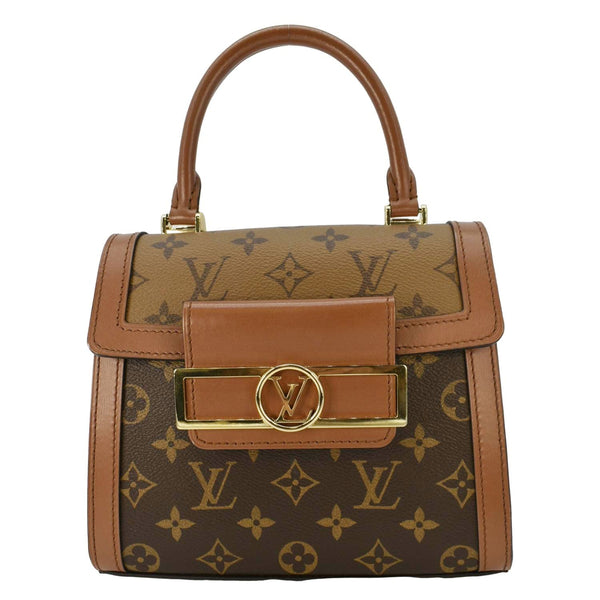 LOUIS VUITTON Dauphine Capitale Monogram Reverse Canvas Crossbody Bag Brown
