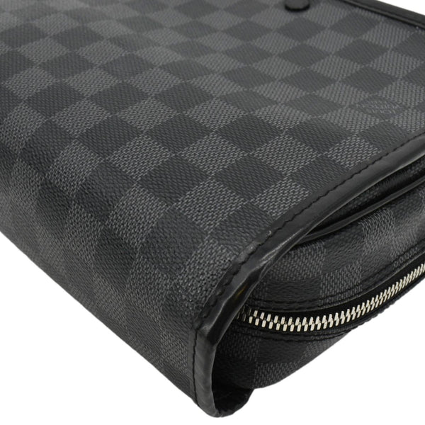 LOUIS VUITTON Damier Graphite Toiletry Cosmetic Pouch Black