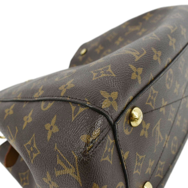 LOUIS VUITTON Montaigne MM Monogram Canvas Shoulder Bag Brown