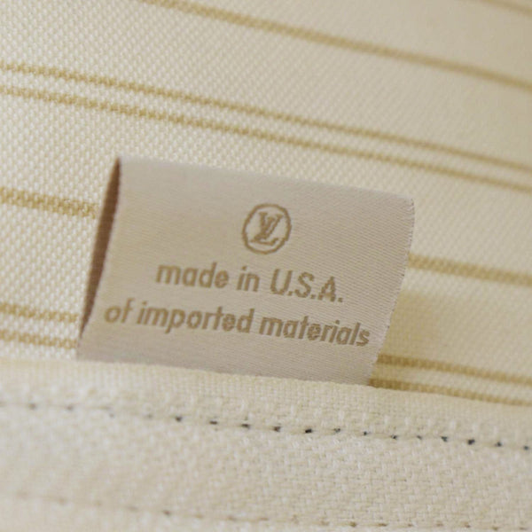LOUIS VUITTON Neverfull MM Damier Azur Shoulder Bag White