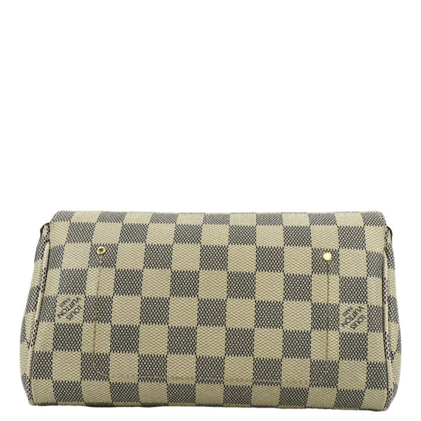 LOUIS VUITTON Favorite MM Damier Azur Crossbody Bag White