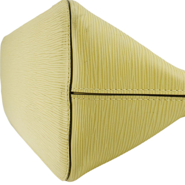 LOUIS VUITTON Neverfull MM Epi Leather Shoulder Bag Yellow