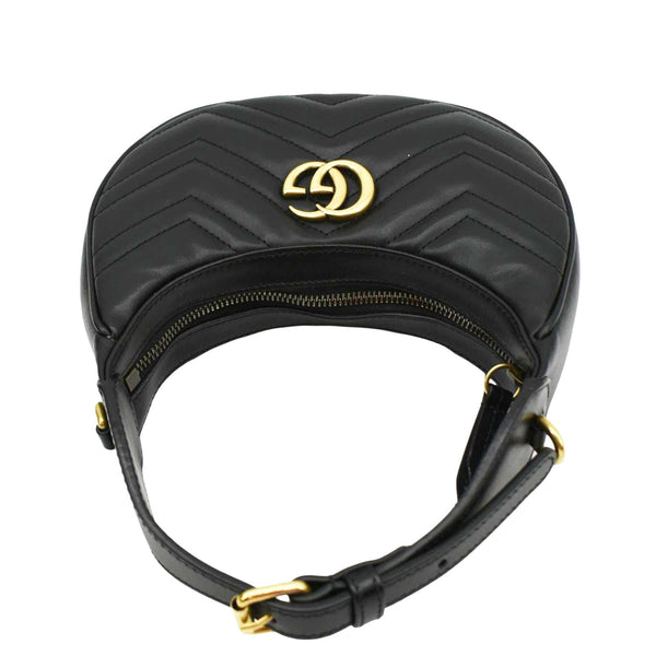 GUCCI Mini Leather Shoulder Bag Black upper look