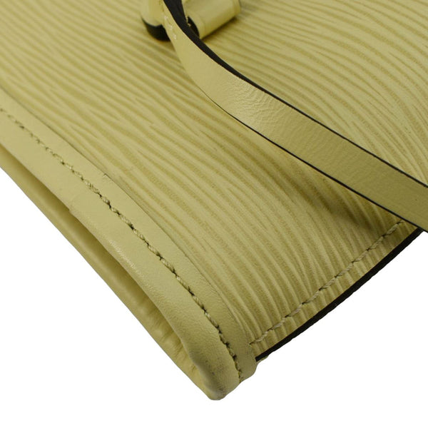 LOUIS VUITTON Neverfull MM Epi Leather Shoulder Bag Yellow