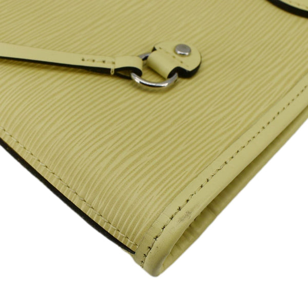 LOUIS VUITTON Neverfull MM Epi Leather Shoulder Bag Yellow