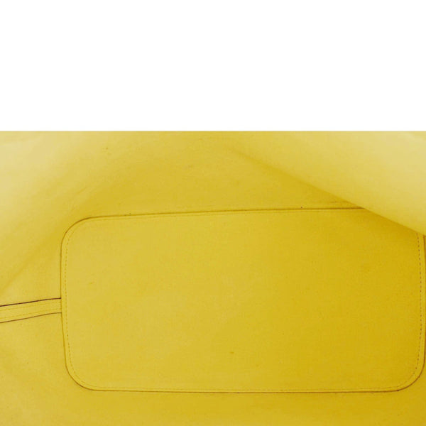 LOUIS VUITTON Neverfull MM Epi Leather Shoulder Bag Yellow