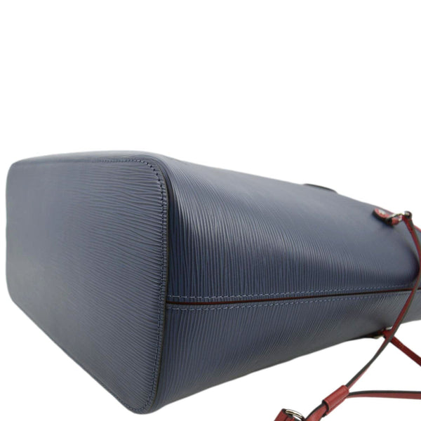 LOUIS VUITTON Neverfull MM Epi Leather Tote Shoulder Bag Blue