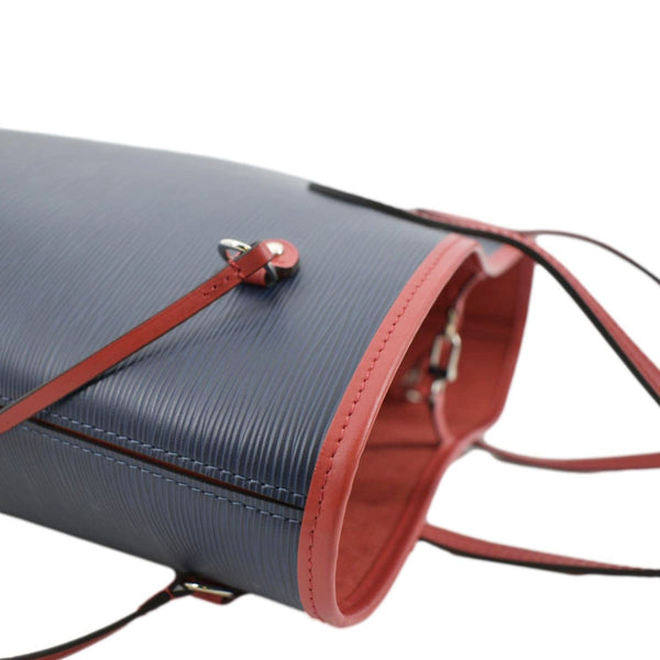 LOUIS VUITTON Neverfull MM Epi Leather Tote Shoulder Bag Blue