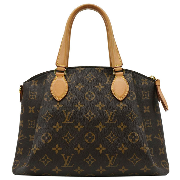 LOUIS VUITTON Rivoli PM Monogram Canvas Satchel Bag Brown
