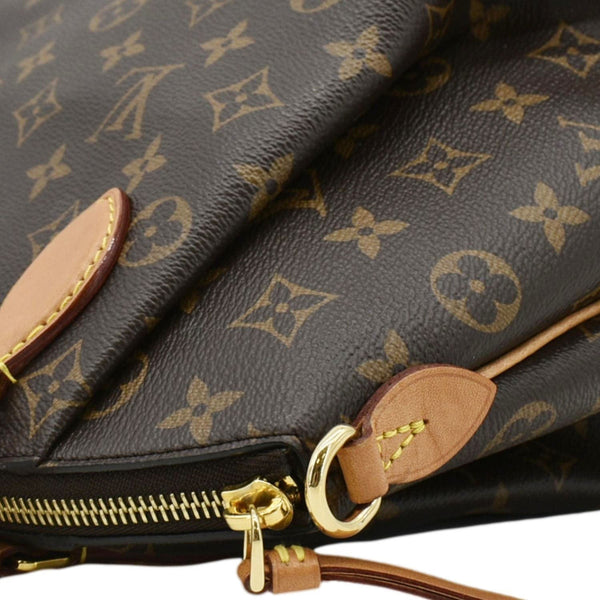 LOUIS VUITTON Rivoli PM Monogram Canvas Satchel Bag Brown
