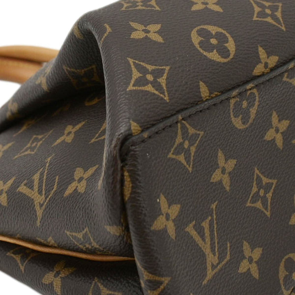 LOUIS VUITTON Rivoli PM Monogram Canvas Satchel Bag Brown