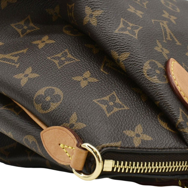 LOUIS VUITTON Rivoli PM Monogram Canvas Satchel Bag Brown