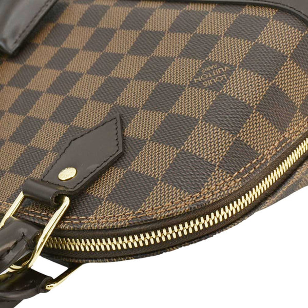 LOUIS VUITTON Alma BB Damier Ebene Satchel Bag Brown