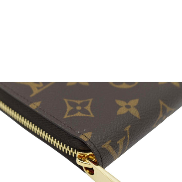 LOUIS VUITTON Monogram Canvas Zippy Wallet Brown