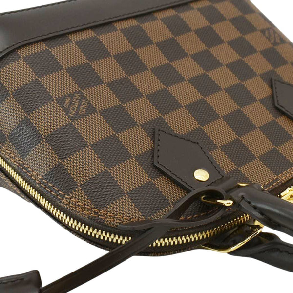 LOUIS VUITTON Alma BB Damier Ebene Satchel Bag Brown