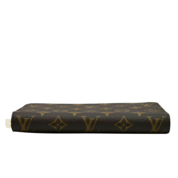 LOUIS VUITTON Monogram Canvas Zippy Wallet Brown