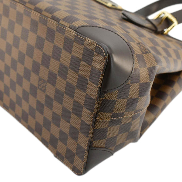 LOUIS VUITTON Hampstead MM Damier Ebene Shoulder Bag Brown