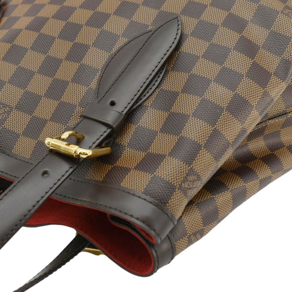 LOUIS VUITTON Hampstead MM Damier Ebene Shoulder Bag Brown
