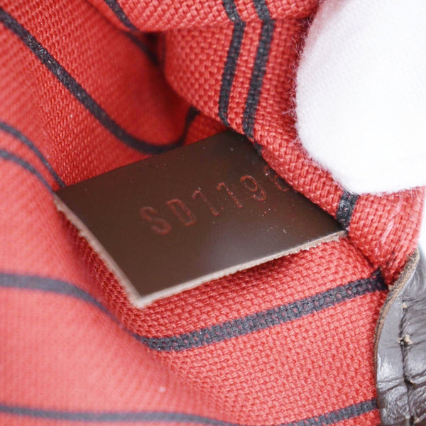 LOUIS VUITTON Neverfull MM Damier Ebene Tote Bag Brown