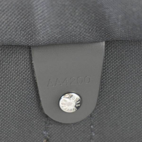 LOUIS VUITTON Keepall 55 Bandouliere Monogram Eclipse Travel Bag Black