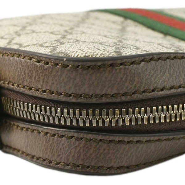 GUCCI Ophidia Small GG Supreme Canvas Crossbody Bag Beige 699439